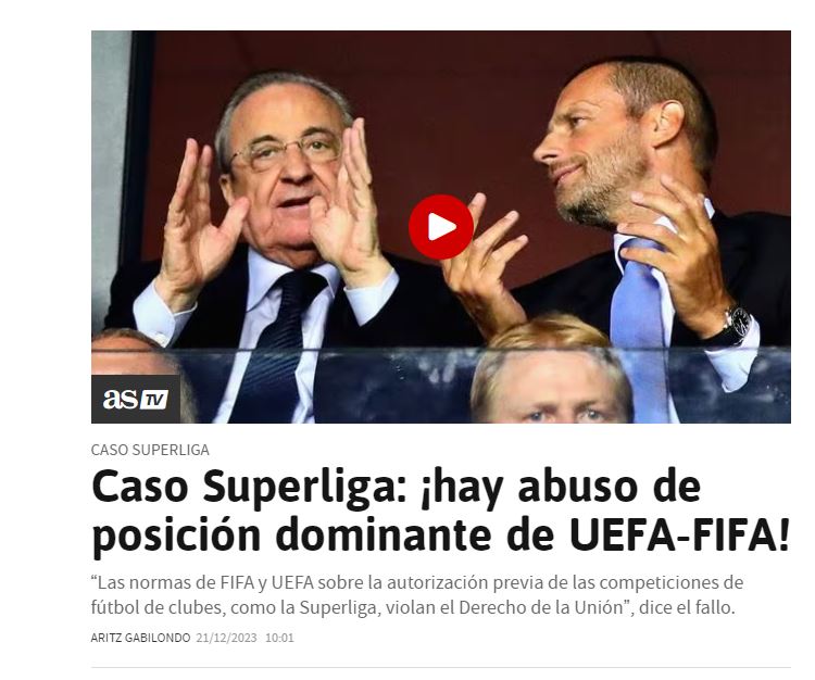 1703157267 829 Οι αντιδράσεις των ΜΜΕ για τη European Super League